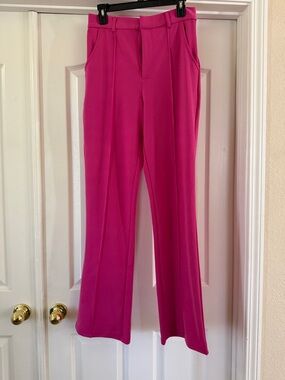 Fashion Nova Boot Cut Dress Pants in Fuchsia